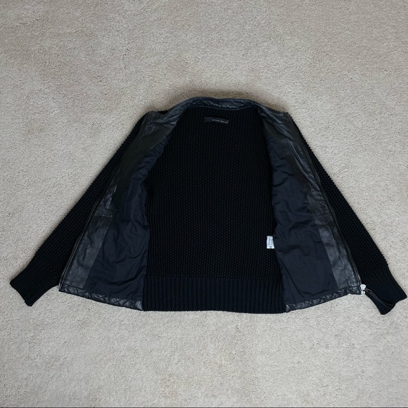 Brian Dales Quilted Genuine Leather and Knitted Jacket - Picture 12 of 17